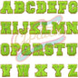26 Alphabet Patches Letter Patches for DIY Supplies  A-Z Chenille letter embroidered iron on patches for clothes-Hat-Bag - Clpatch
