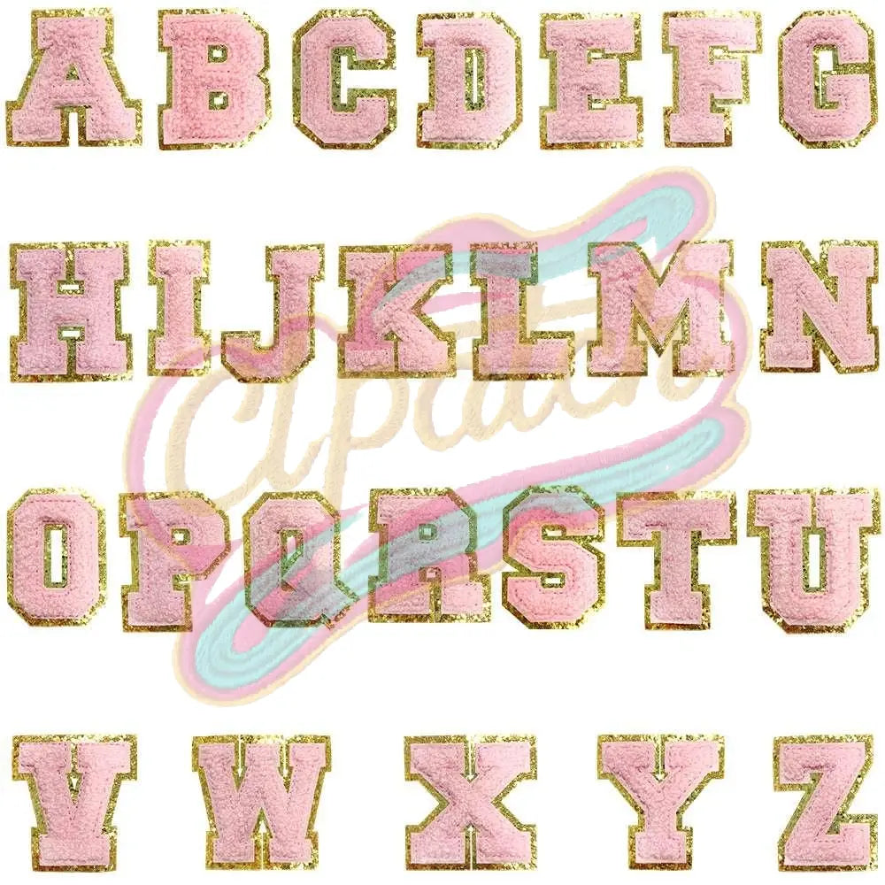 26 Alphabet Patches Letter Patches for DIY Supplies  A-Z Chenille letter embroidered iron on patches for clothes-Hat-Bag - Clpatch