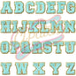 26 Alphabet Patches Letter Patches for DIY Supplies  A-Z Chenille letter embroidered iron on patches for clothes-Hat-Bag - Clpatch