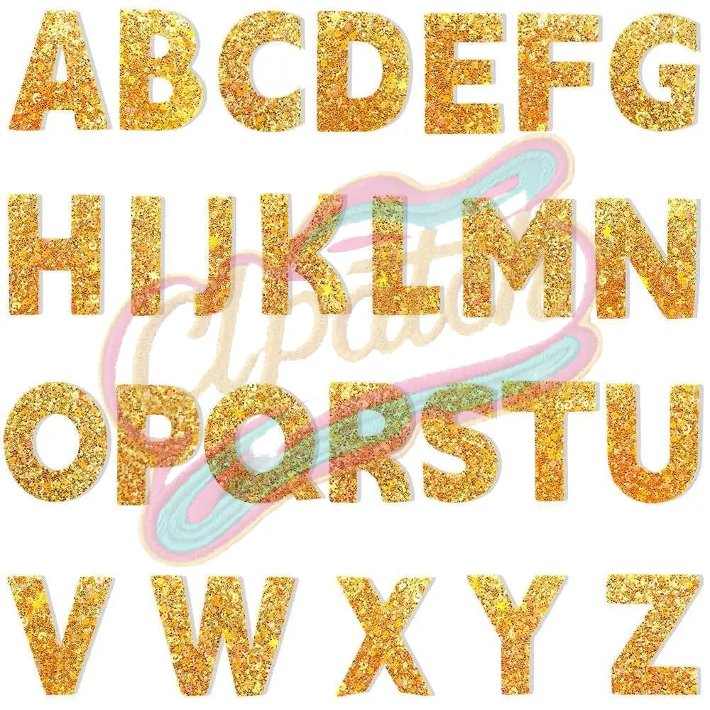 26 Alphabet Patches Letter Patches for DIY Supplies A-Z Chenille letter embroidered iron on patches for clothes-Hat-Bag - Clpatch