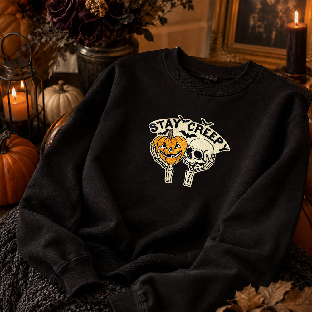 Witchy Halloween Iron On Embroidery Patches, Spooky Ghost Pumpkin Skull Haunted House Applique, Gothic Sew On Patch for Jacket Backpack Hat, Cute Western Ghost Decorative Badge