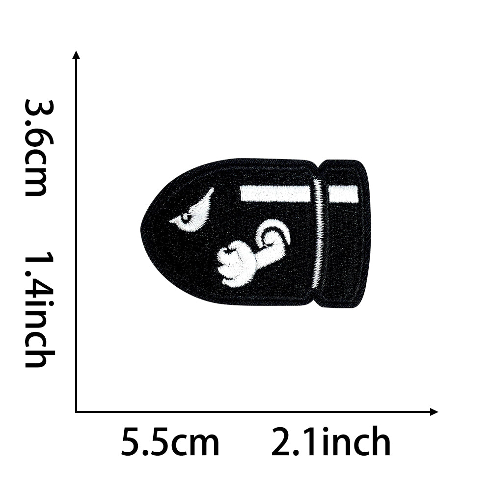 Super Mario Iron On Embroidery Patches 25Pcs, Cute Game Character Appliques, Cartoon Mario Luigi Kirby Bowser Mushroom Coin Star Badges for Clothing, Backpacks, Jackets & Hats, DIY Craft Decor