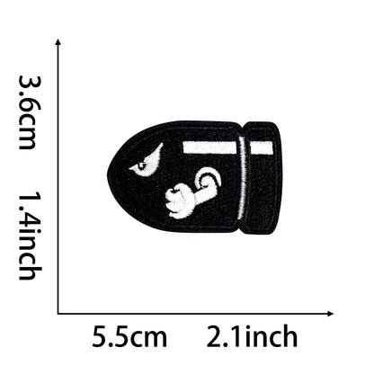 Super Mario Iron On Embroidery Patches 25Pcs, Cute Game Character Appliques, Cartoon Mario Luigi Kirby Bowser Mushroom Coin Star Badges for Clothing, Backpacks, Jackets & Hats, DIY Craft Decor