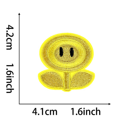 Super Mario Iron On Embroidery Patches 25Pcs, Cute Game Character Appliques, Cartoon Mario Luigi Kirby Bowser Mushroom Coin Star Badges for Clothing, Backpacks, Jackets & Hats, DIY Craft Decor