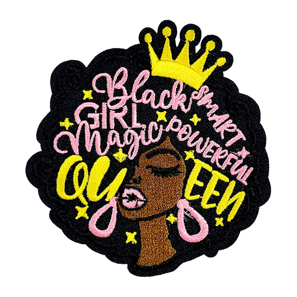 11Pcs Black Girl Iron-On Patches