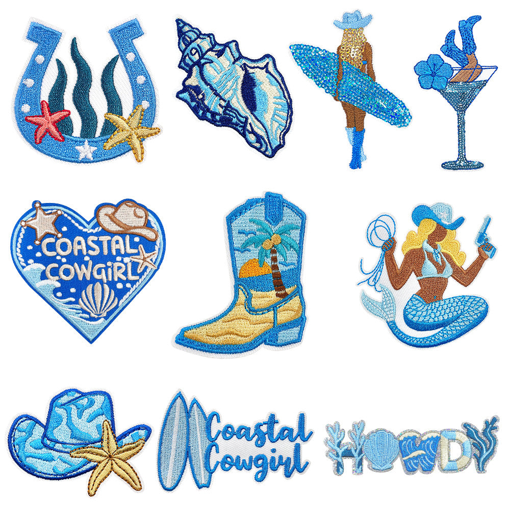 10Pcs Summer Sequin Patches