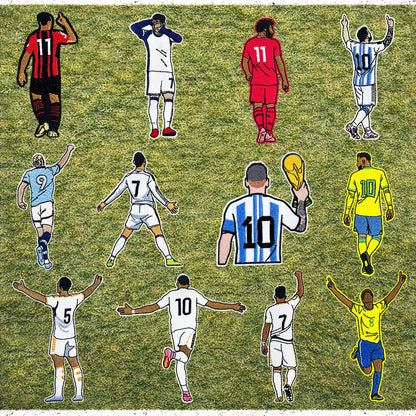 Soccer Star Patches 12 Pcs