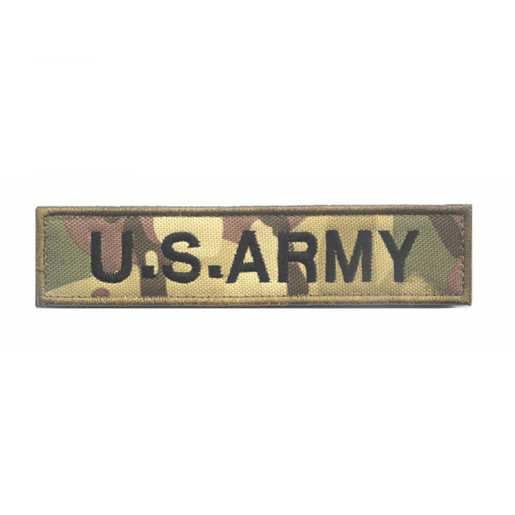 English strip U.S.ARMY embroidery Velcro, outdoor military fan backpack sticker patch embroidery morale stamp