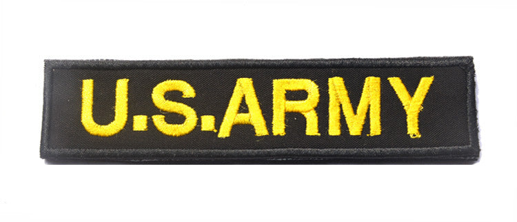 English strip U.S.ARMY embroidery Velcro, outdoor military fan backpack sticker patch embroidery morale stamp