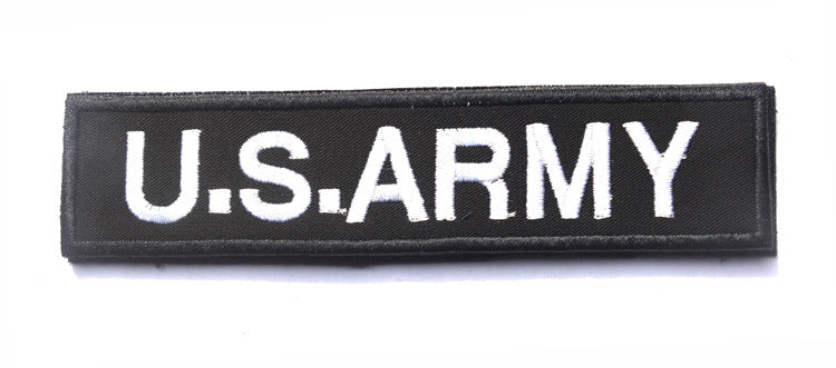 English strip U.S.ARMY embroidery Velcro, outdoor military fan backpack sticker patch embroidery morale stamp