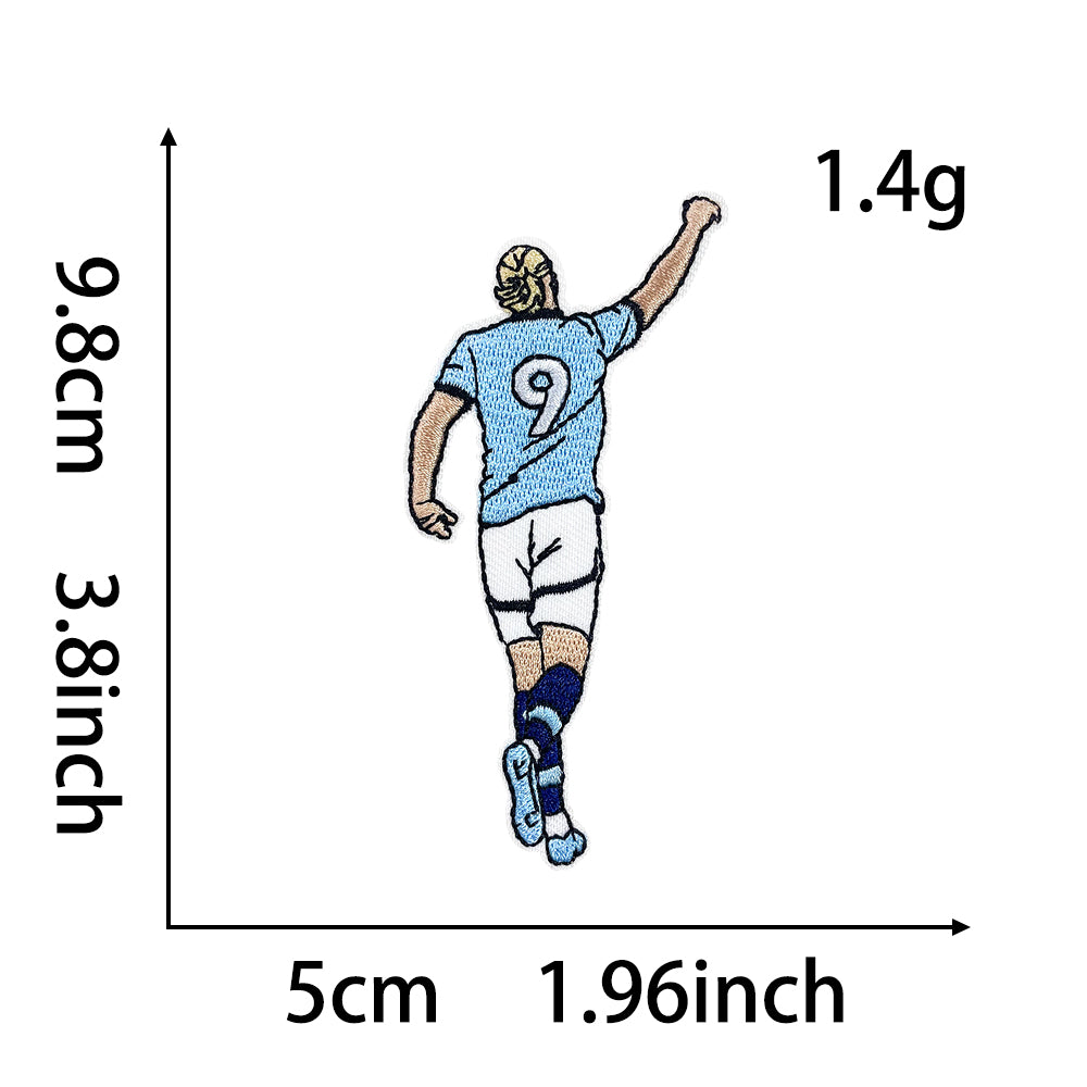 Soccer Star Patches 12 Pcs