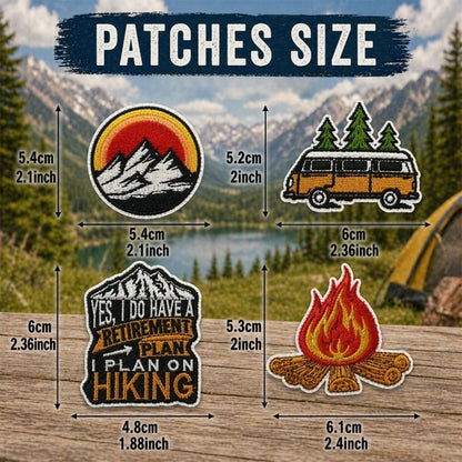 13Pcs Outdoor Camping Embroidered Iron On Patches