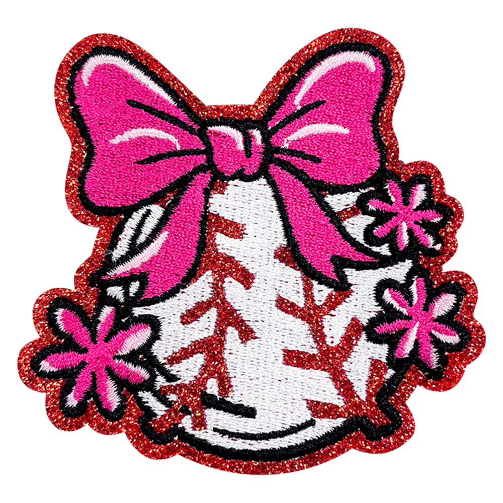 Baseball Mama Iron On Patches 15Pcs Red