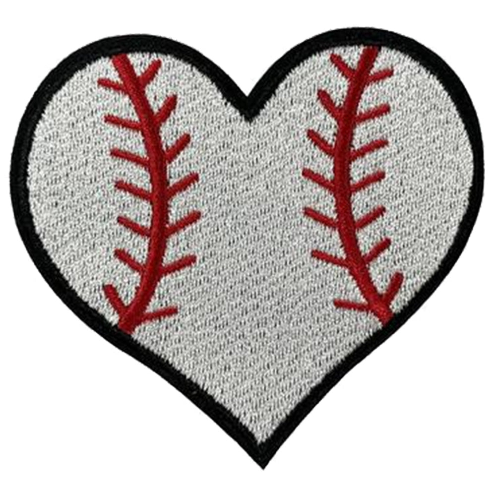 Baseball Iron On Patches White 15Pcs