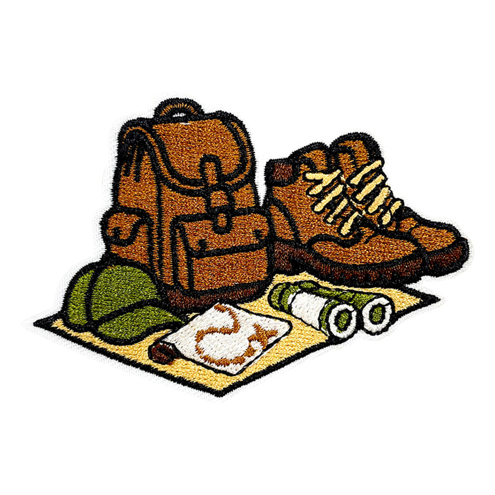 13Pcs Outdoor Patches Themed Mountain & Camping Iron On Patches