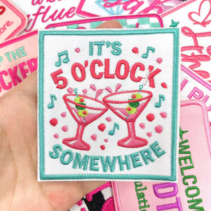 Funny Cocktail Hour Patch - Clpatch