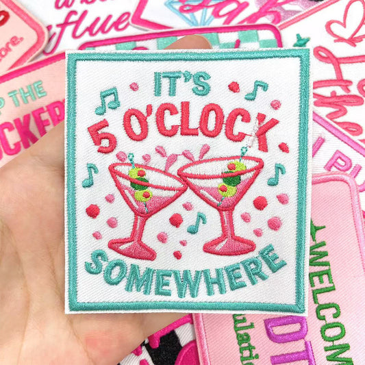 Funny Cocktail Hour Patch - Clpatch