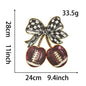 Football Cherry Bow Sequin big patch