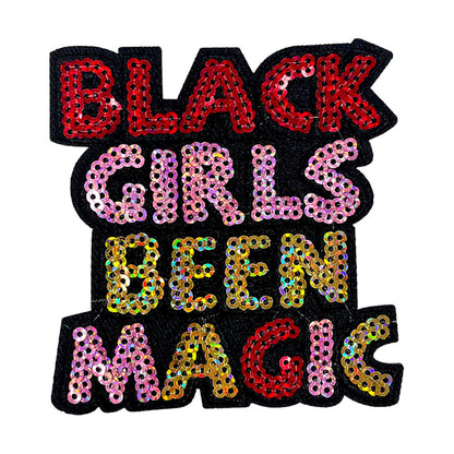 11Pcs Black Girl Iron-On Patches