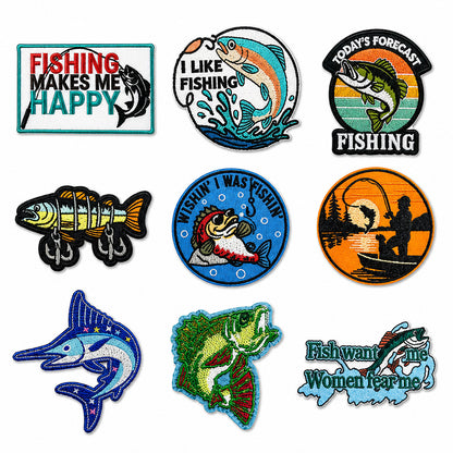 9Pcs Fishing Patches