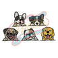 5 pcs Dog embroidery patch pins for bag & clothing - Clpatch