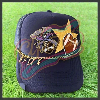 5 pcs Gameday Football Embroidery with shining edge - Clpatch