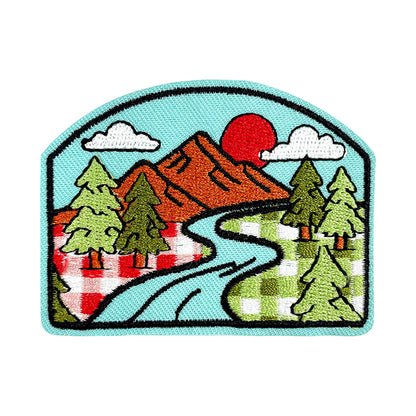 13Pcs Outdoor Patches Themed Mountain & Camping Iron On Patches