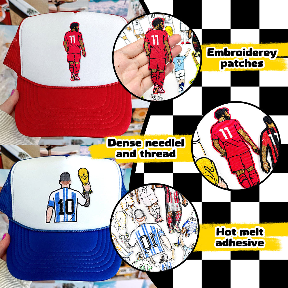 Soccer Star Patches 12 Pcs
