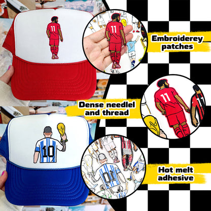 Soccer Star Patches 12 Pcs