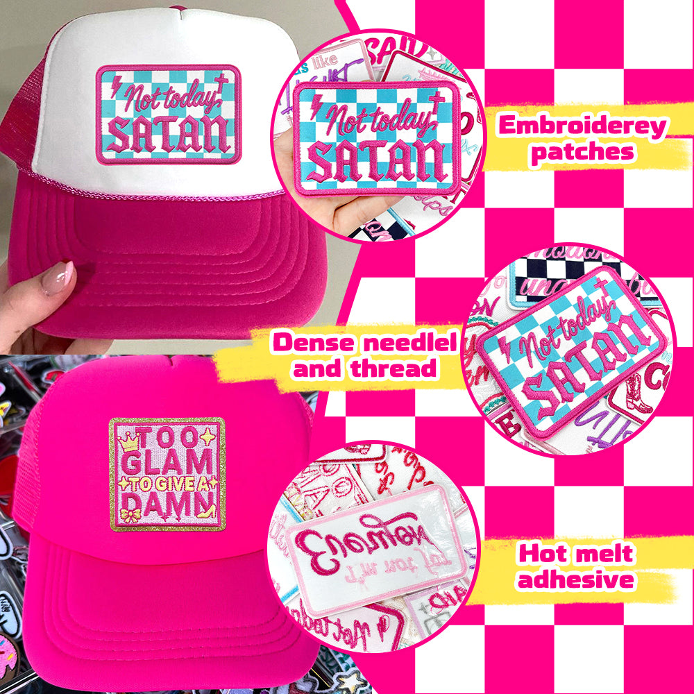 Patches Funny Phrases 10 Pcs Preppy Style Set