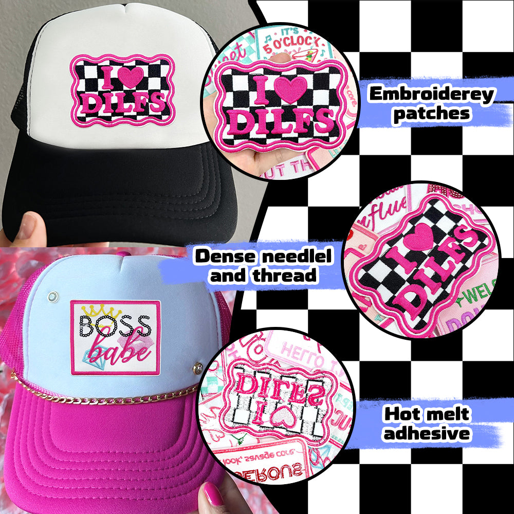 Patches Funny Words 10 Pcs Preppy Style Set