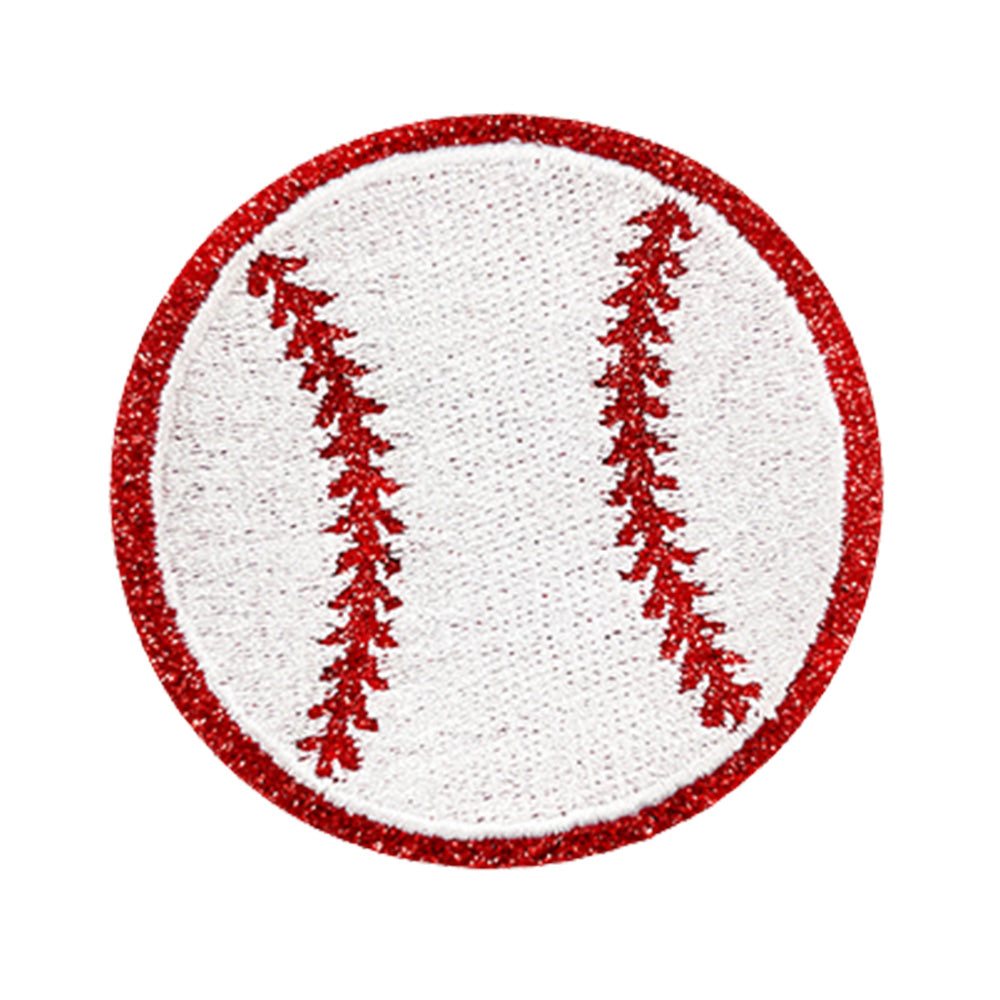 Baseball Iron On Patches White 15Pcs