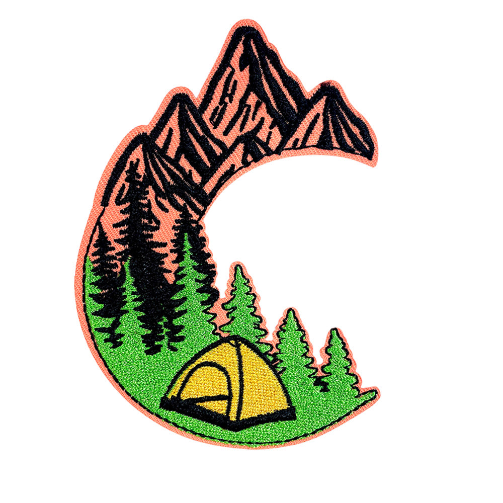 13Pcs Outdoor Patches Themed Mountain & Camping Iron On Patches