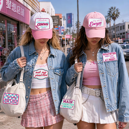 Patches Funny Phrases 10 Pcs Preppy Style Set