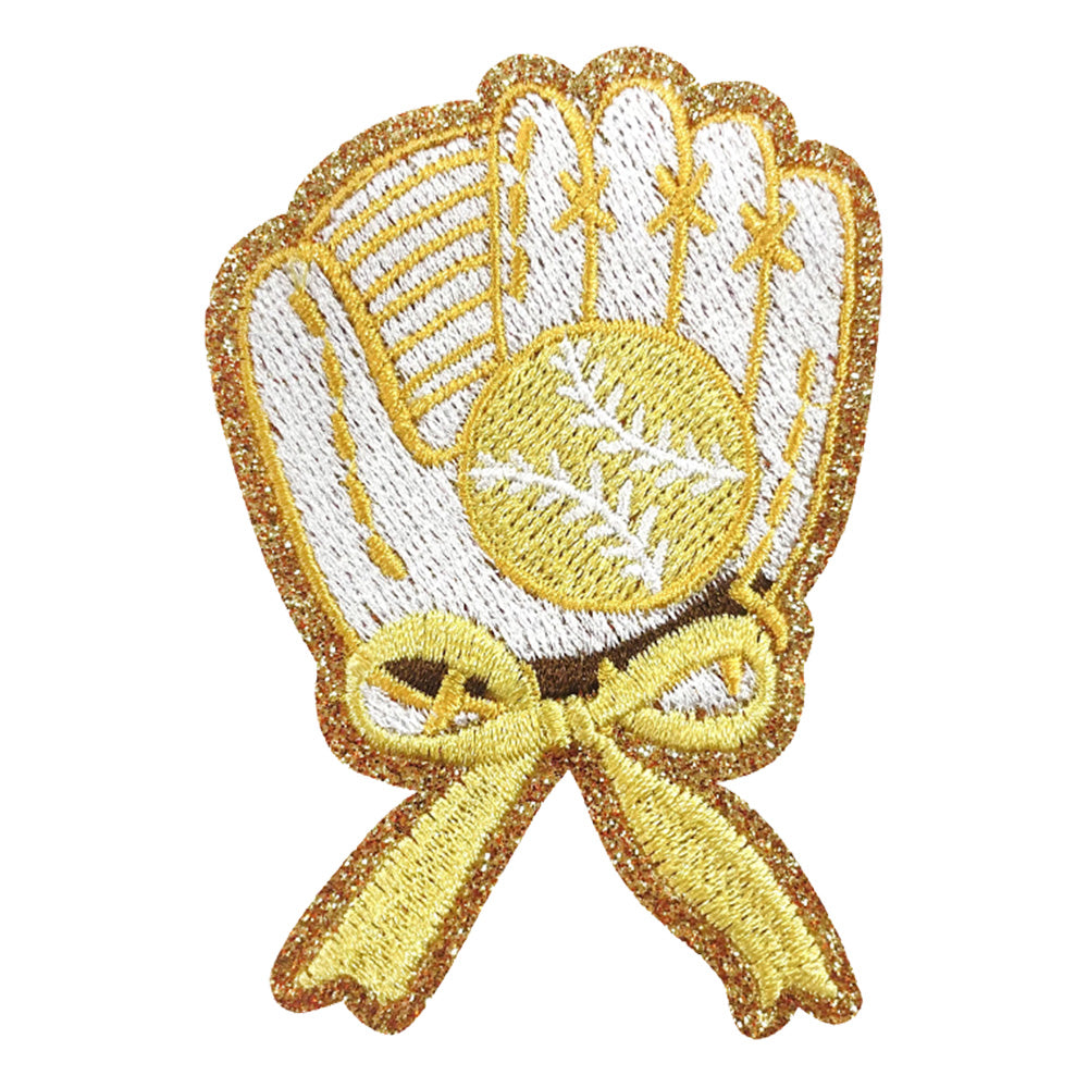 Baseball Iron On Patches Yellow 15Pcs