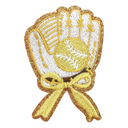 Baseball Iron On Patches Yellow 15Pcs