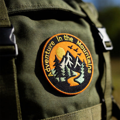 13Pcs Outdoor Patches Themed Mountain & Camping Iron On Patches