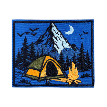 13Pcs Outdoor Patches Themed Mountain & Camping Iron On Patches