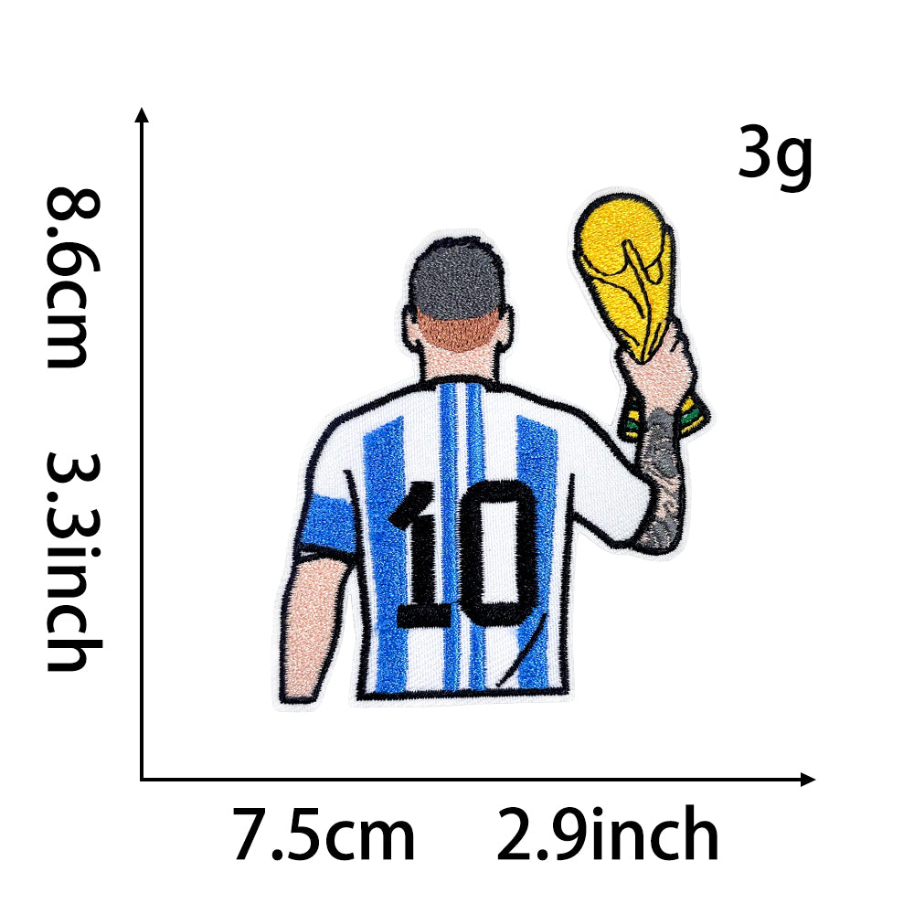 Soccer Star Patches 12 Pcs