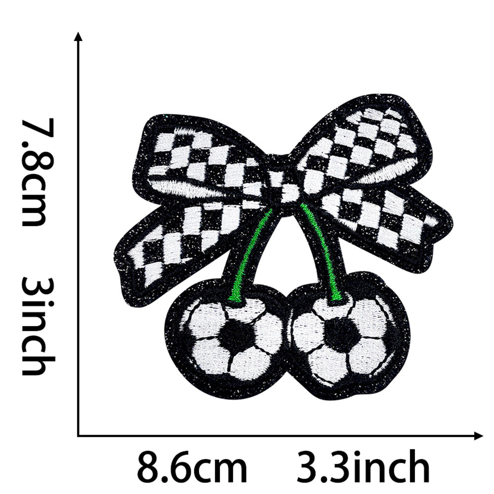 Soccer Patches 15 Pcs, Game Day Chenille Patches Iron On , Embroidered Appliques Sports Patches for Clothes, Backpacks, Hats, Jerseys & Jeans, Sport Party DIY Accessories