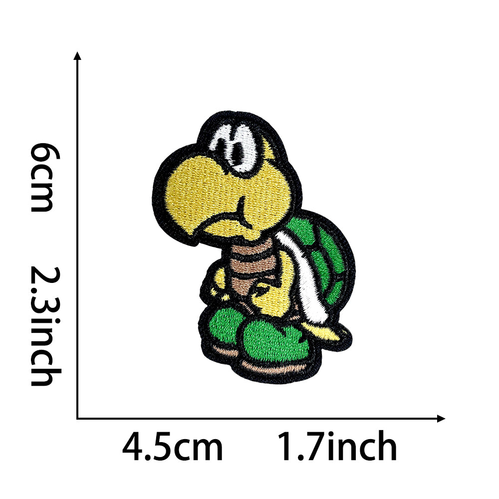 Super Mario Iron On Embroidery Patches 25Pcs, Cute Game Character Appliques, Cartoon Mario Luigi Kirby Bowser Mushroom Coin Star Badges for Clothing, Backpacks, Jackets & Hats, DIY Craft Decor