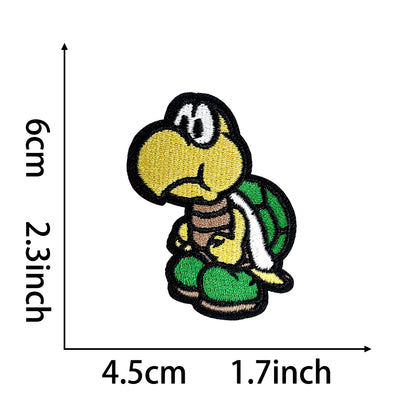 Super Mario Iron On Embroidery Patches 25Pcs, Cute Game Character Appliques, Cartoon Mario Luigi Kirby Bowser Mushroom Coin Star Badges for Clothing, Backpacks, Jackets & Hats, DIY Craft Decor