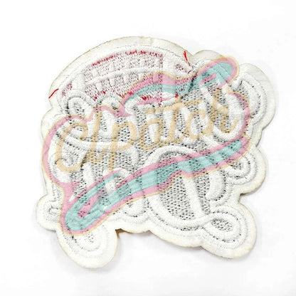 8 pcs Football Game Day chenille adhesive patch with a gold border - Clpatch