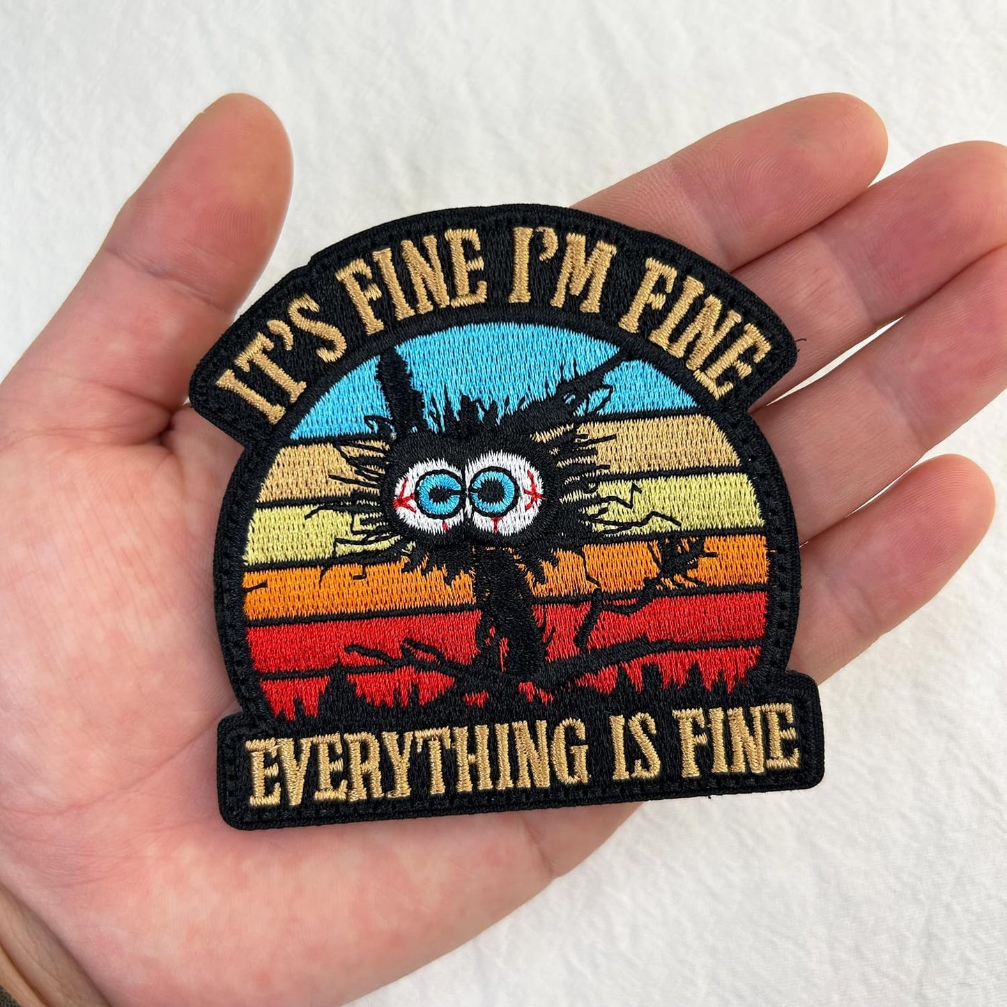 Morale Patch, 3" Embroidered Meme Tactical Patches with Hook and Loop