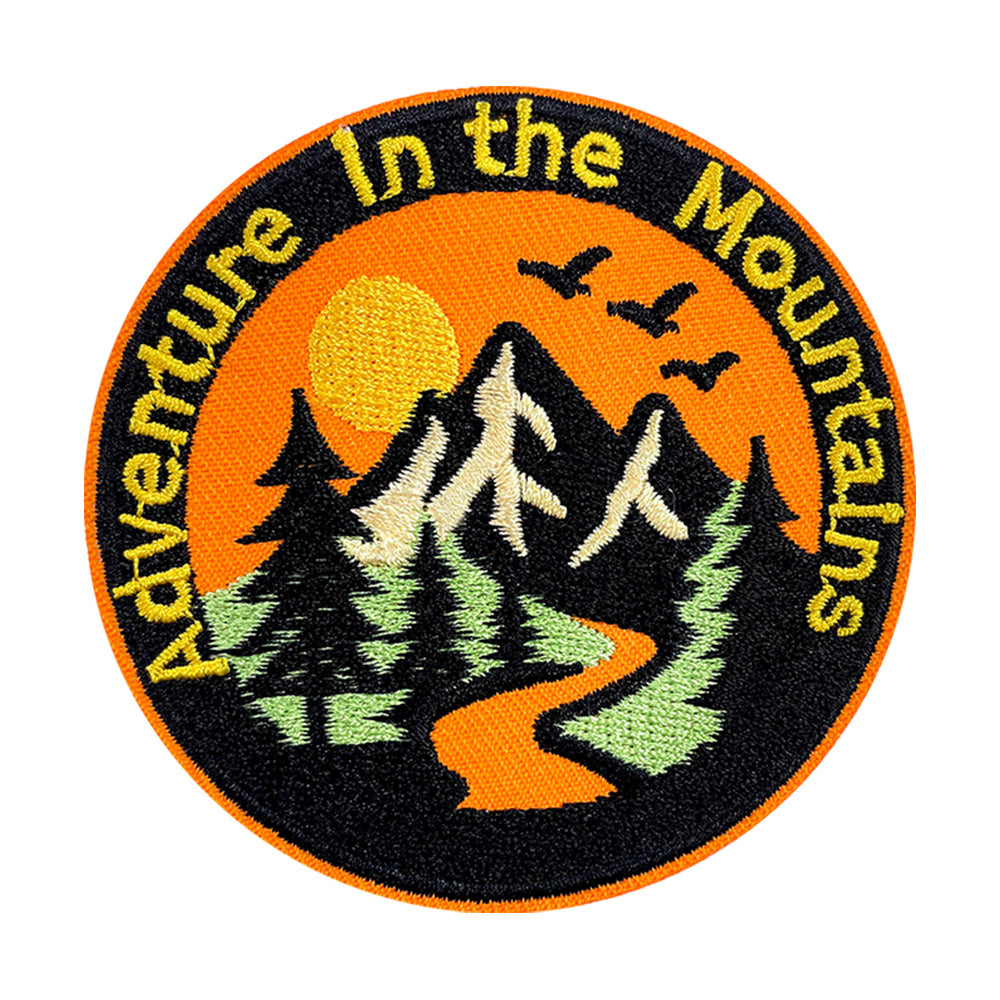 13Pcs Outdoor Patches Themed Mountain & Camping Iron On Patches