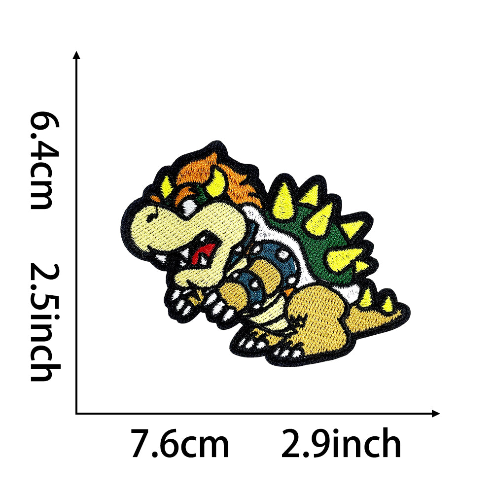 Super Mario Iron On Embroidery Patches 25Pcs, Cute Game Character Appliques, Cartoon Mario Luigi Kirby Bowser Mushroom Coin Star Badges for Clothing, Backpacks, Jackets & Hats, DIY Craft Decor