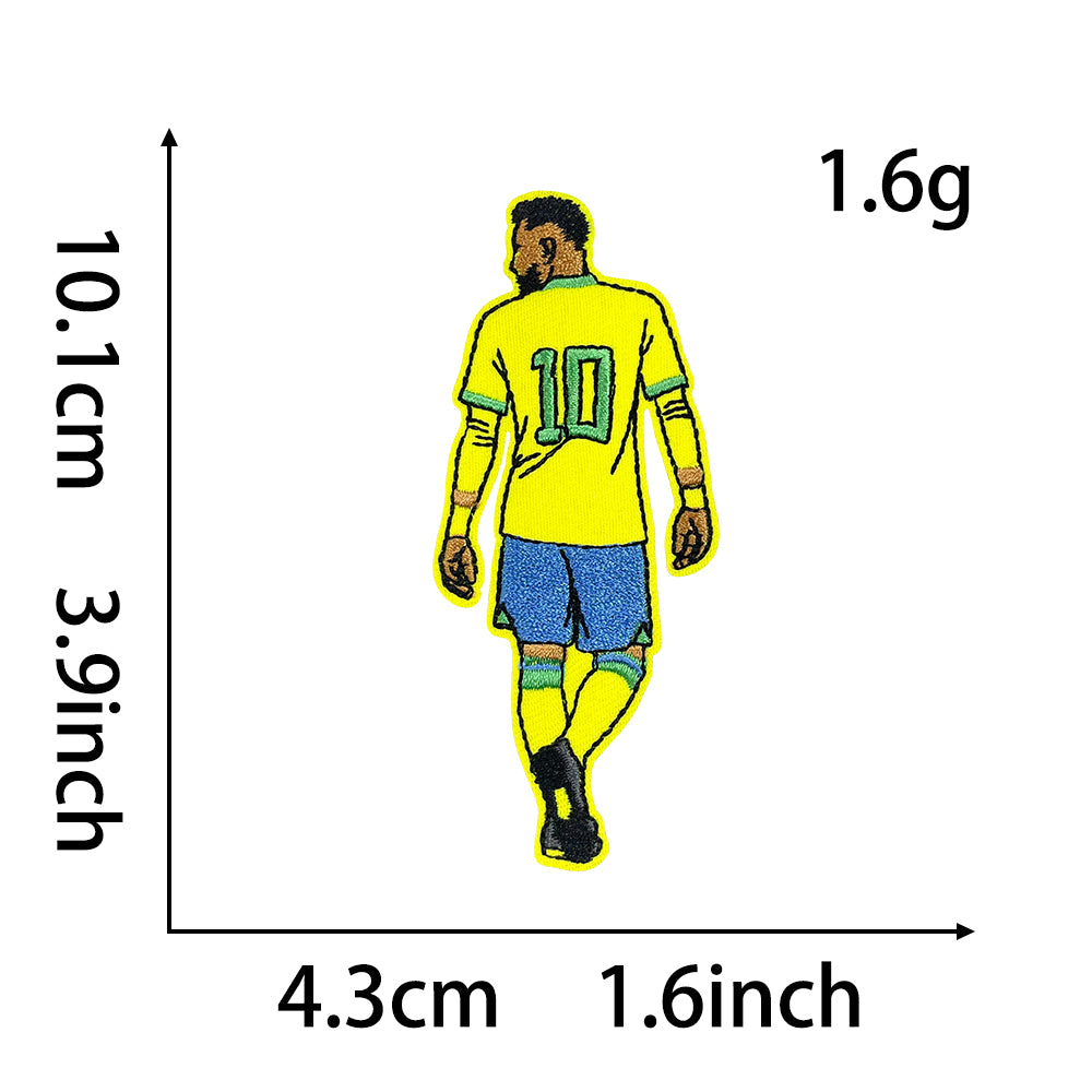 Soccer Star Patches 12 Pcs