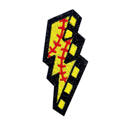Baseball Iron On Patches Yellow 15Pcs