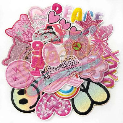 Babbie style Pink type embroidery patch - Clpatch