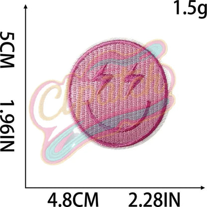 Babbie style Pink type embroidery patch - Clpatch